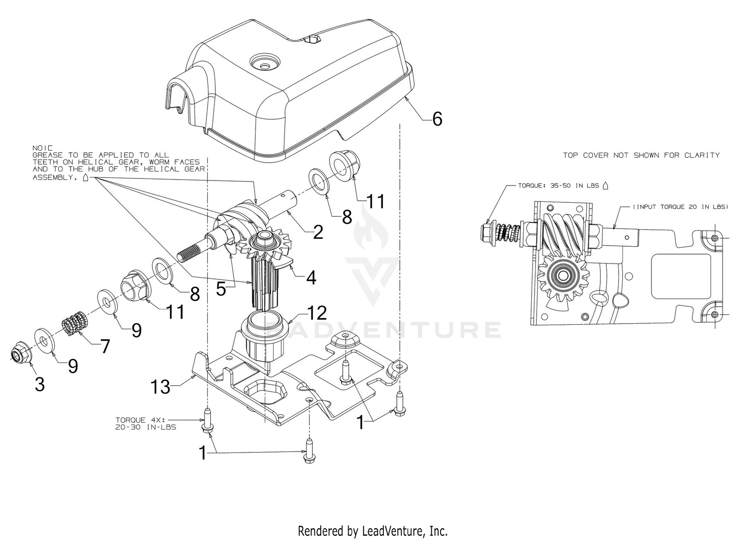 Chute Gearbox