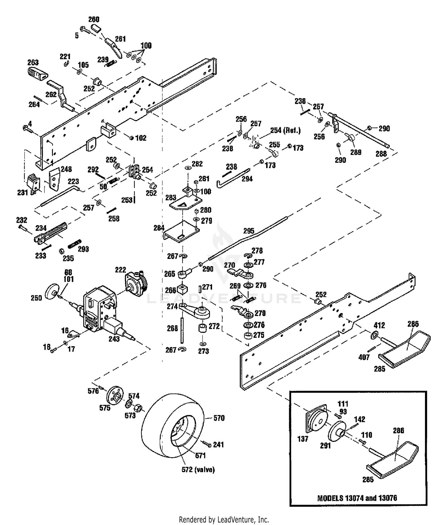 HYDROSTATIC CONTROL & BRAKE LINKAGE