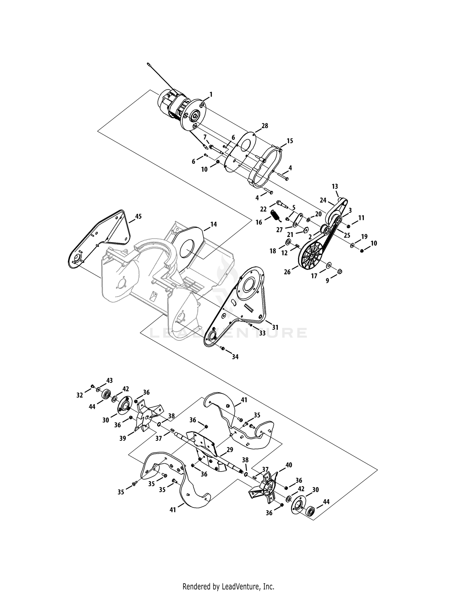 Motor & Auger
