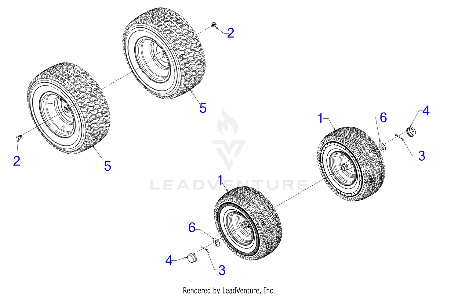 Troy Bilt 13A726JD023 TB30R 2020 Wheels