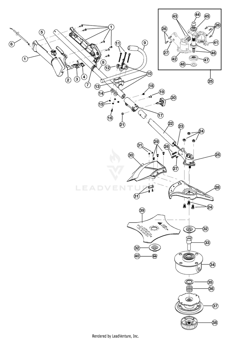 Bolens BL250 41AD25G065 41AD25G065 BL250 Gas String Trimmers