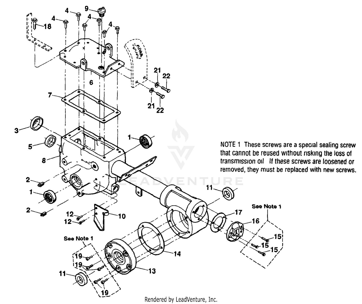 Transmission Housing, Covers, Seals, Gaskets, Plugs
