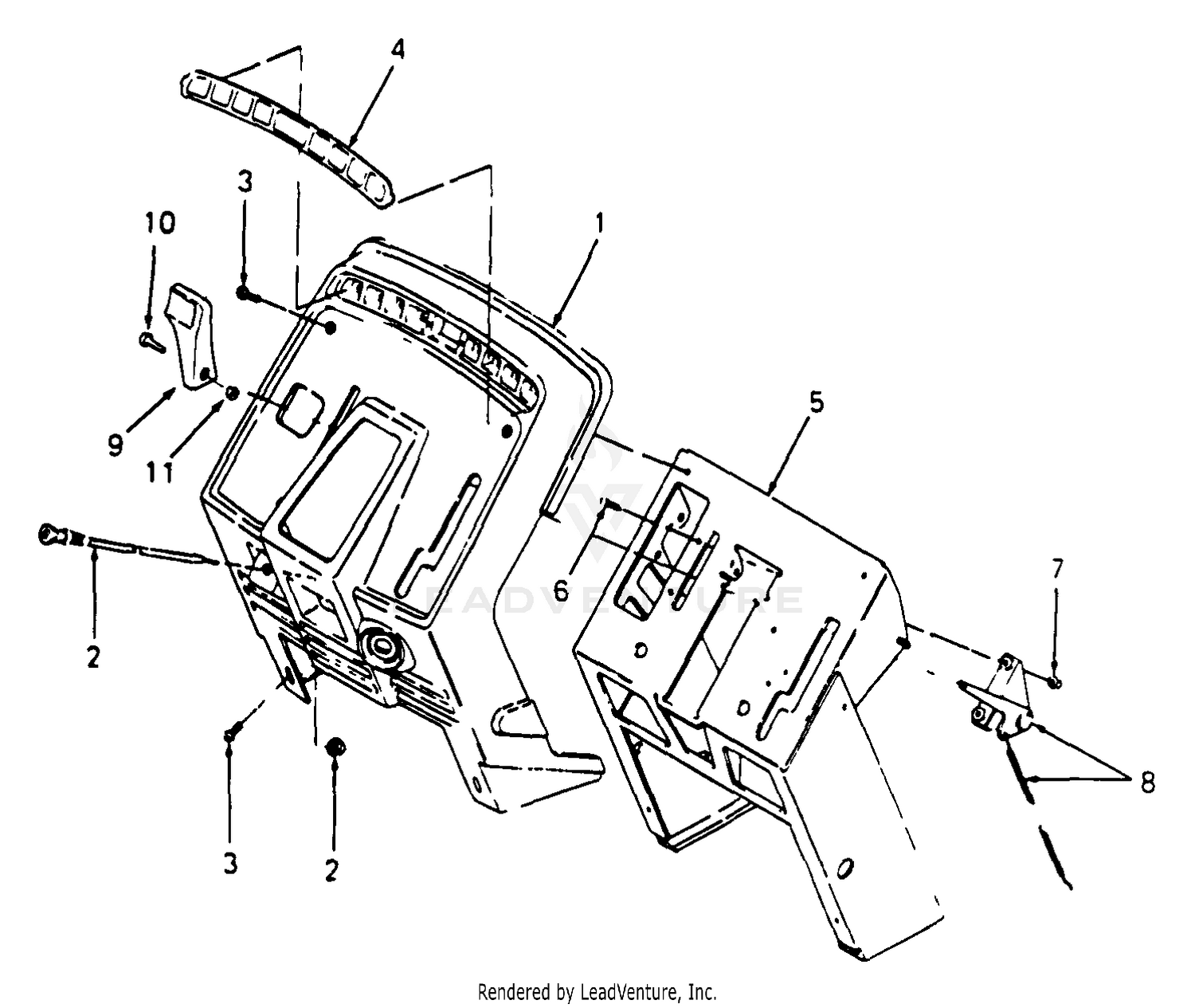 Pedestal, Instrument Panel And Engine Controls