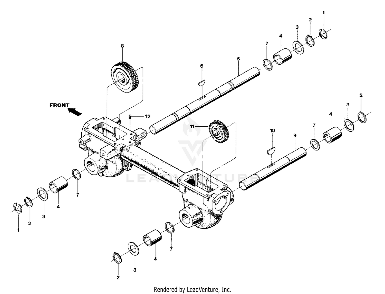 Wheel And Tiller Shaft Assemblies