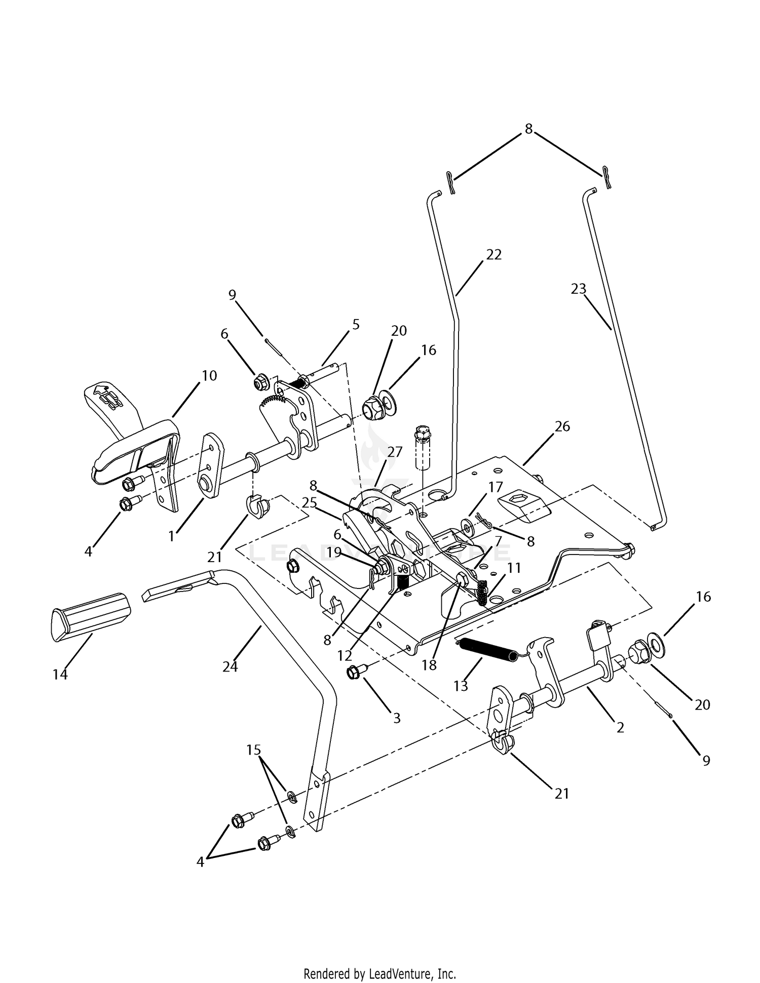 Cub cadet lt1050 deck hotsell belt diagram