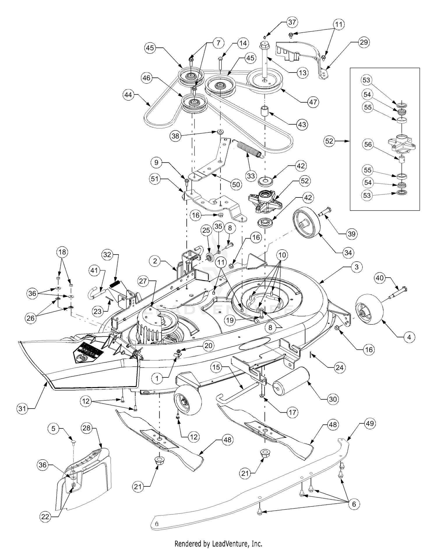 Cub Cadet 1525 13A-221F100 Mower Deck - 38 Inch