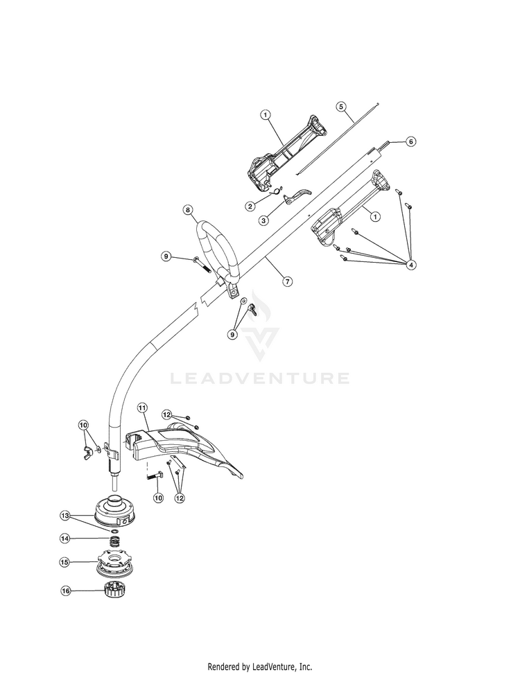 Yard machine 2025 weed eater parts