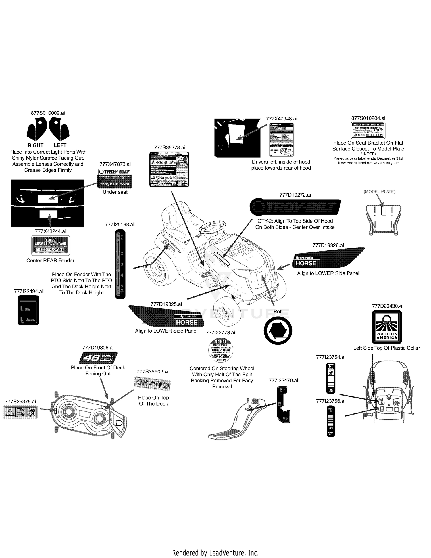 Label Map 13YX79KT211