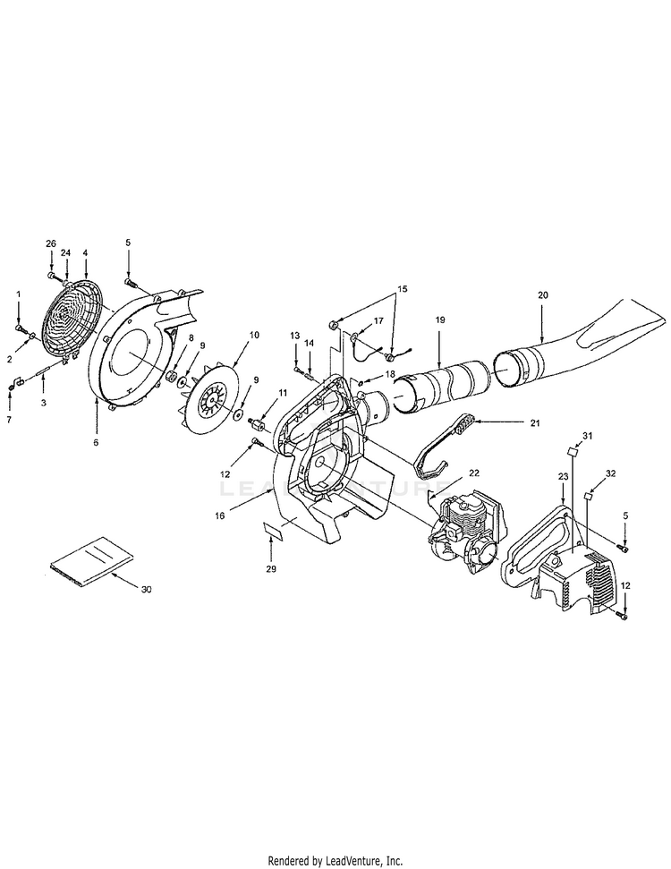 TroyBilt TB926B 41AR926G711 Gas Blower PartsWarehouse