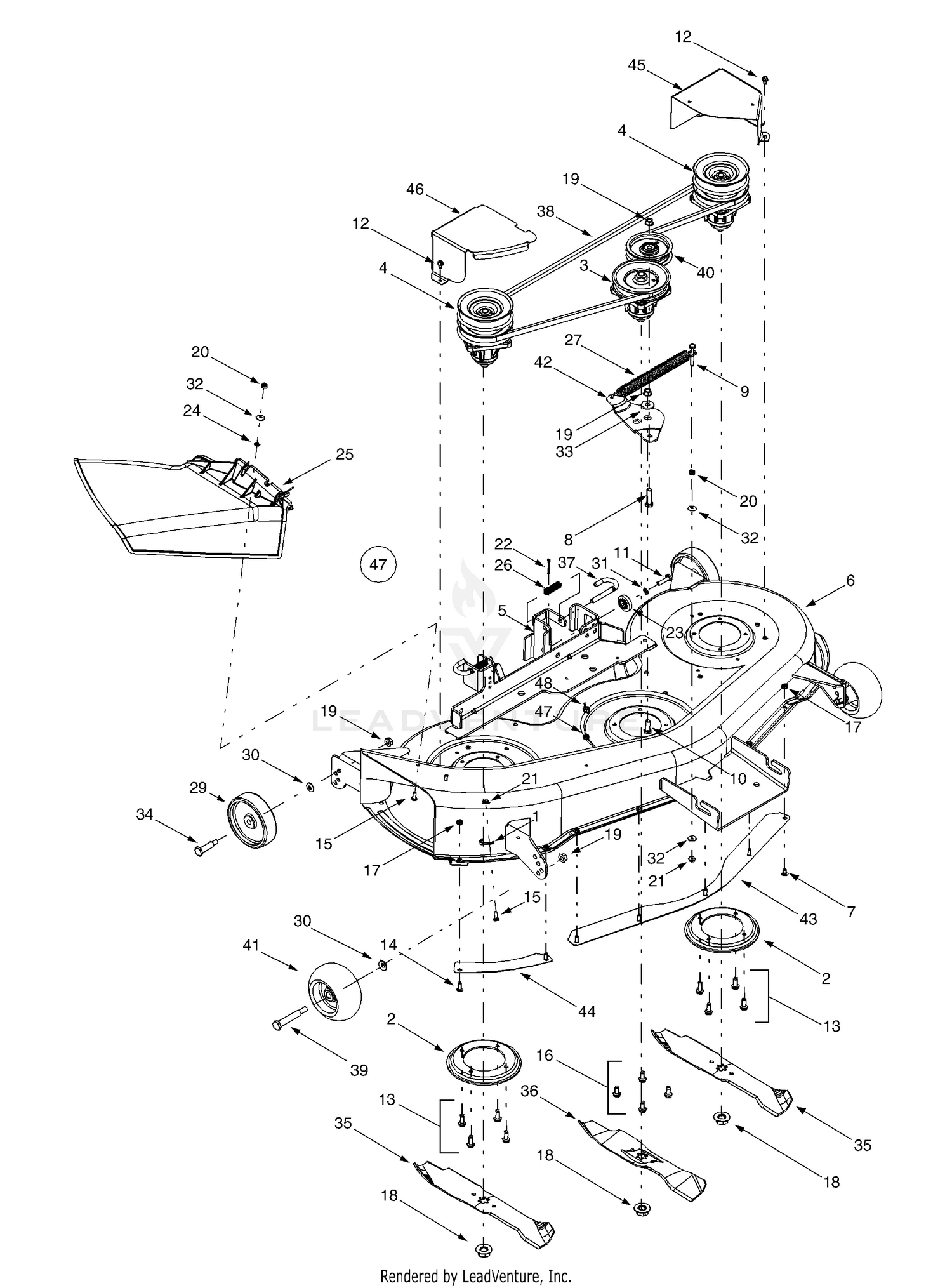 Troy bilt 46 online deck