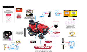 Troy Bilt 13AM77BS023 Pony 42 2021 Riding Lawn Mower