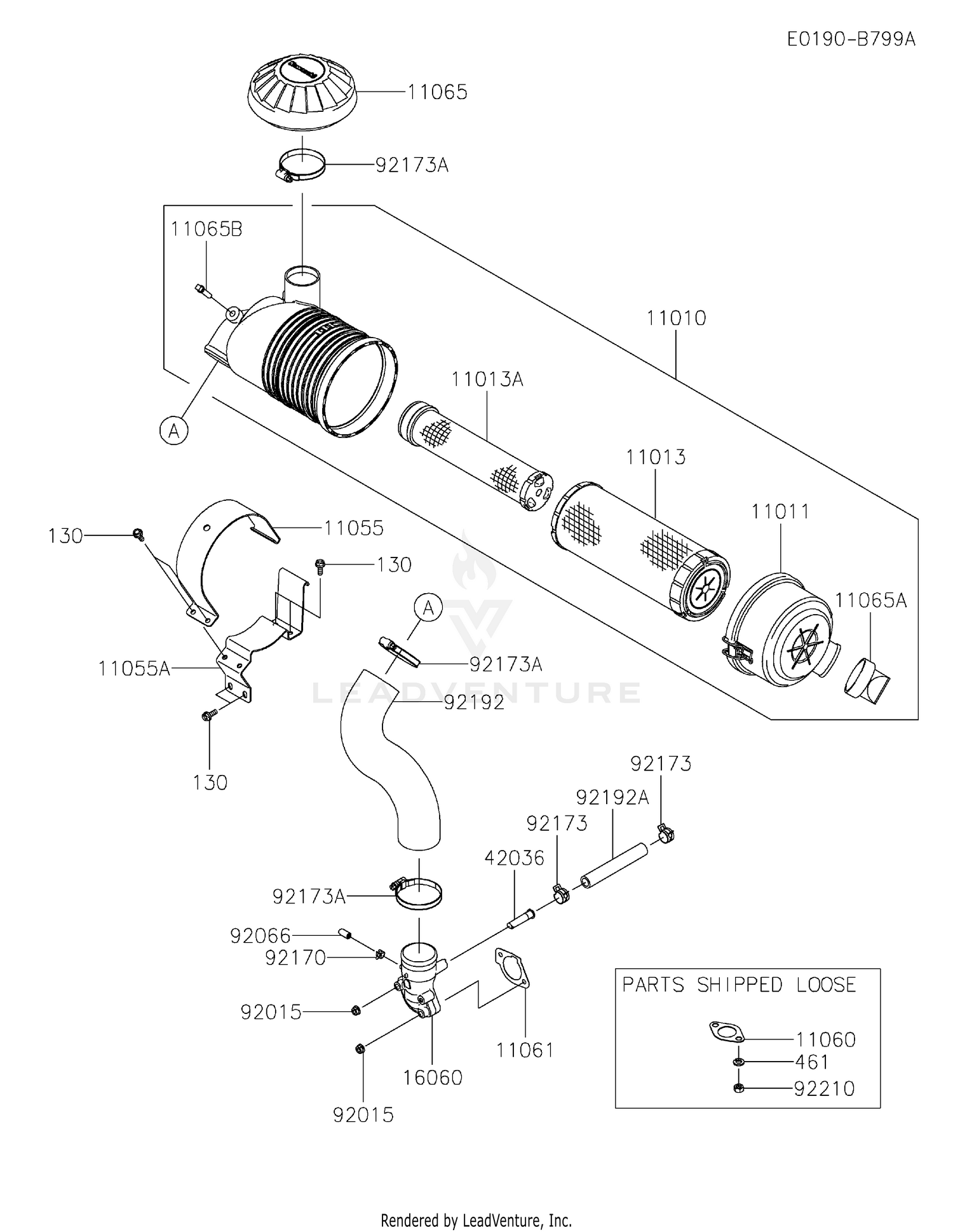 FX730V-CS28 AIR FILTER & MUFFLER
