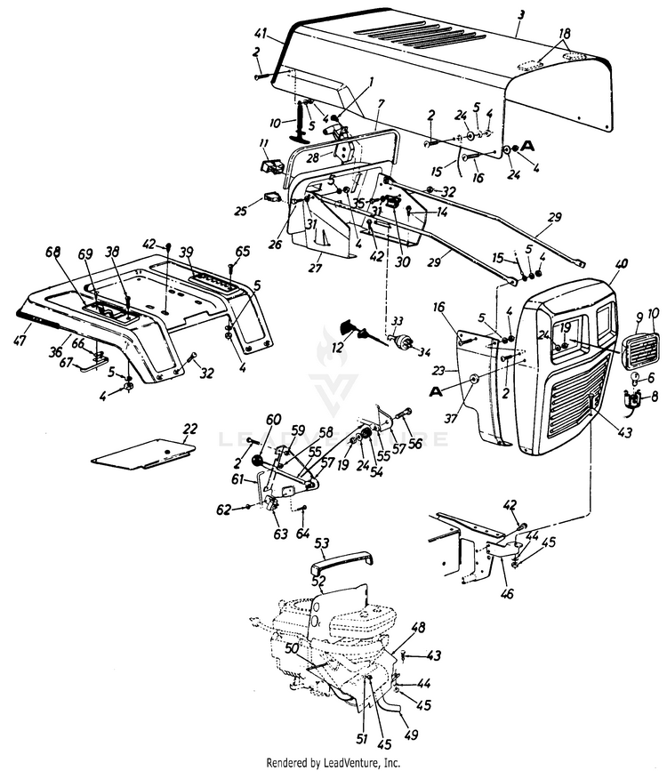 MTD 131802H000 (1991) (Deck H) Lawn Tractor PartsWarehouse