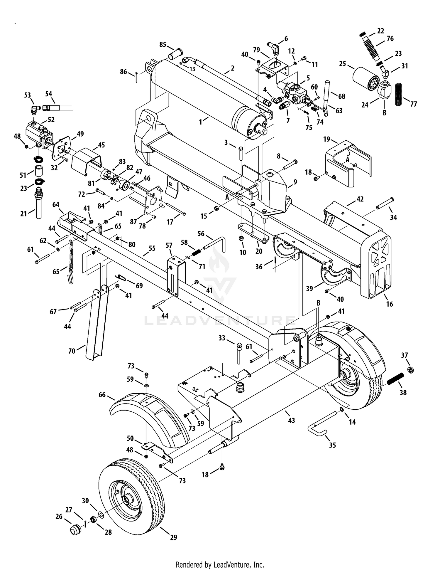 Log Splitter TB33