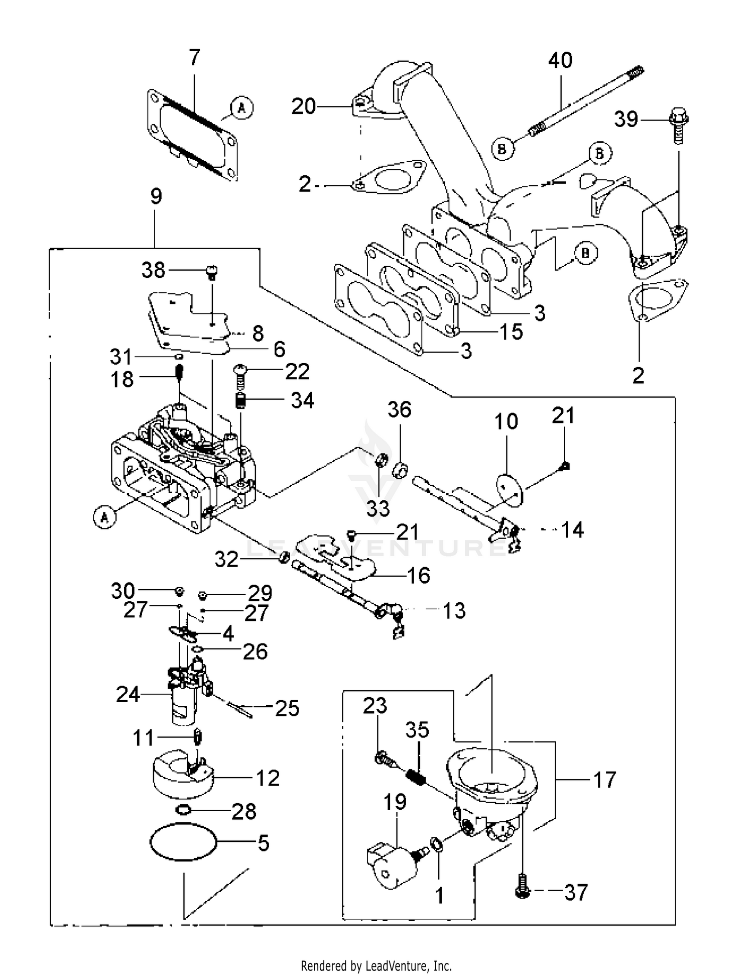 19 hp kawasaki online carburetor