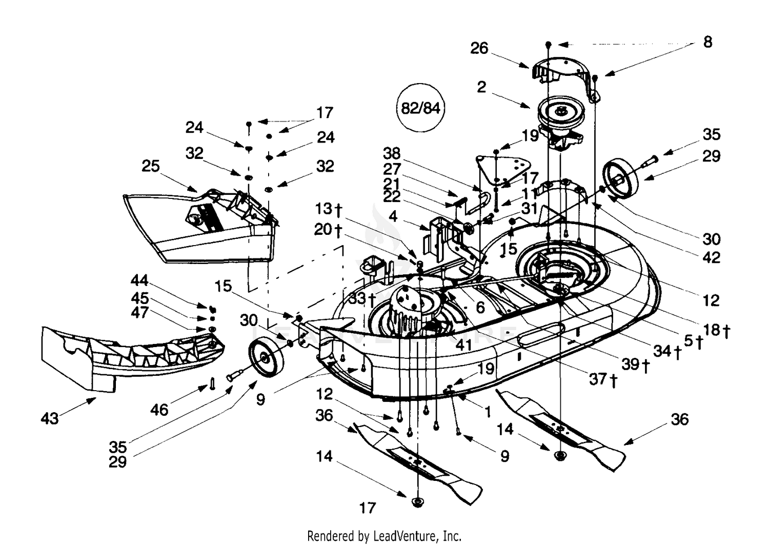 Deck Assembly "G" 42 Inch