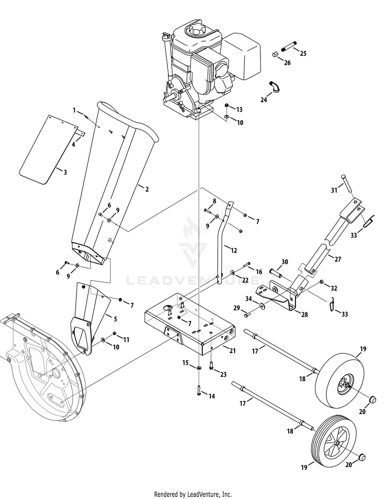 thumbnail image 2 of 42294 Impeller Service Tool Replace Lawn Vac Chipper 2 of 13
