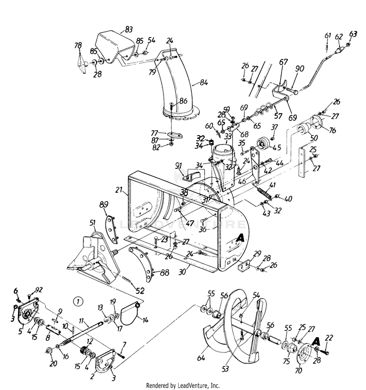 Titan Canister Auger, 1/4 x 15', Manual