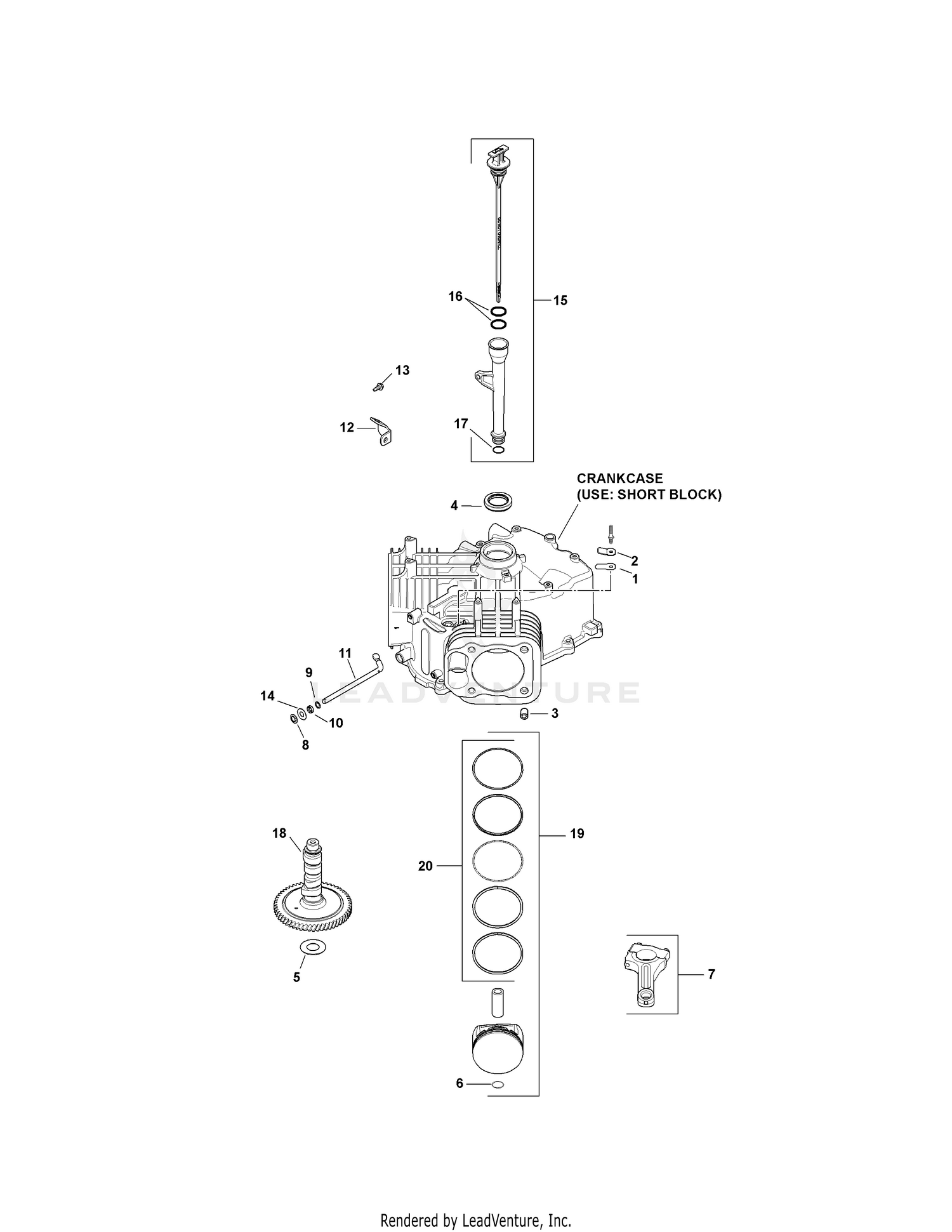 Kohler SV730-3031 Crankcase