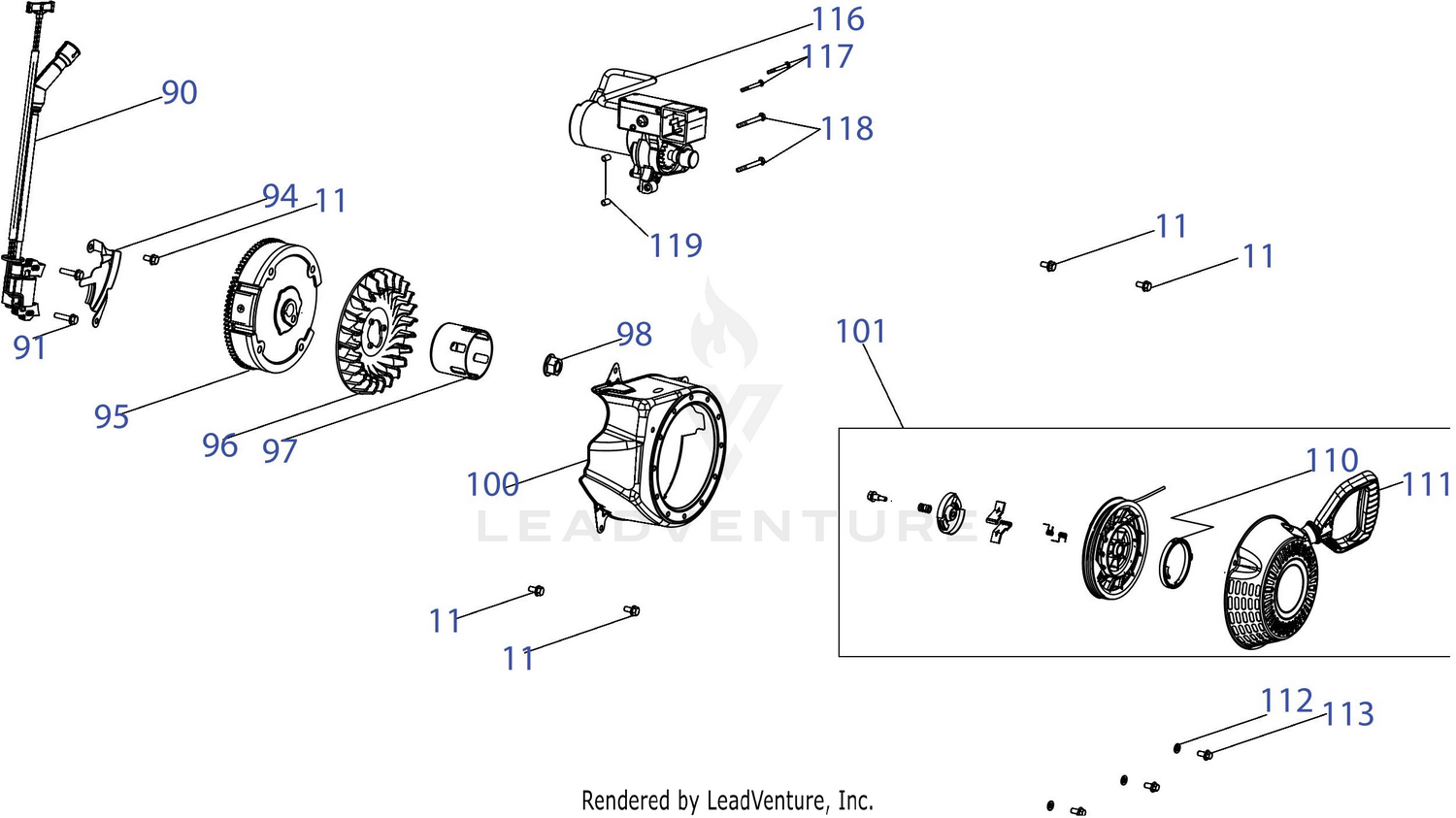 270-WU Flywheel Shroud