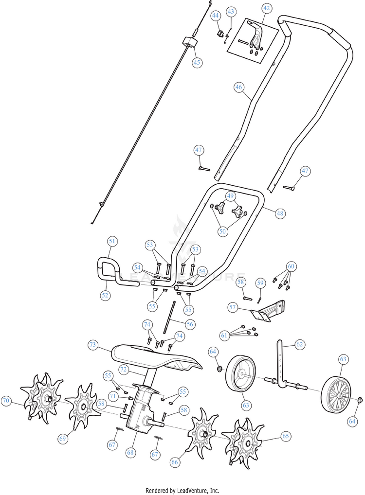 Craftsman CMXGVAMKC30C C410 21BKC30C793 Tiller Parts and Accessories at
