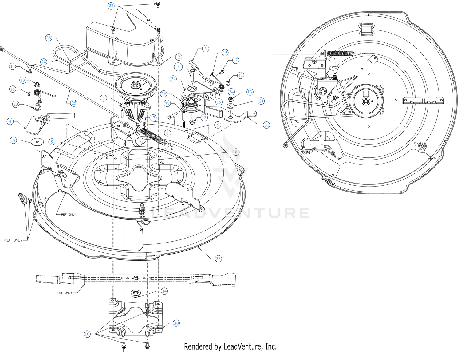 Troy Bilt 13B726JD066 TB30R 2020 Deck