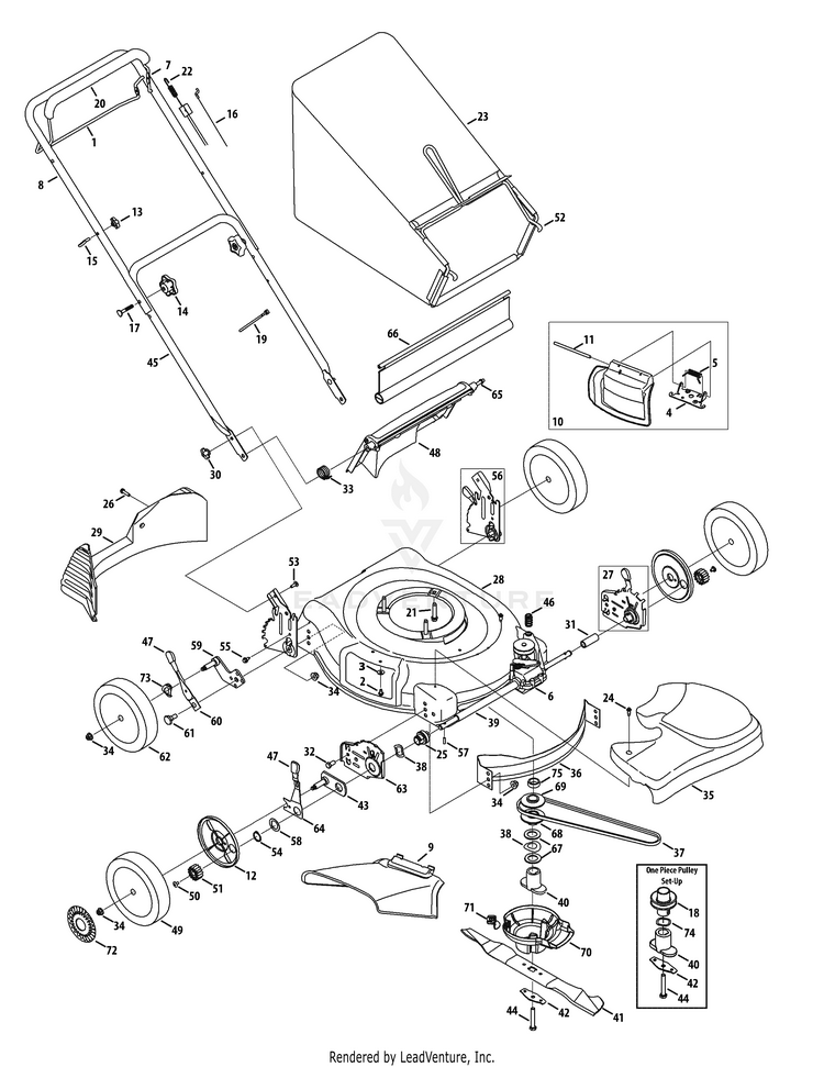 MTD Pro Self Propelled Mowers 12A-466Q095 (2009)