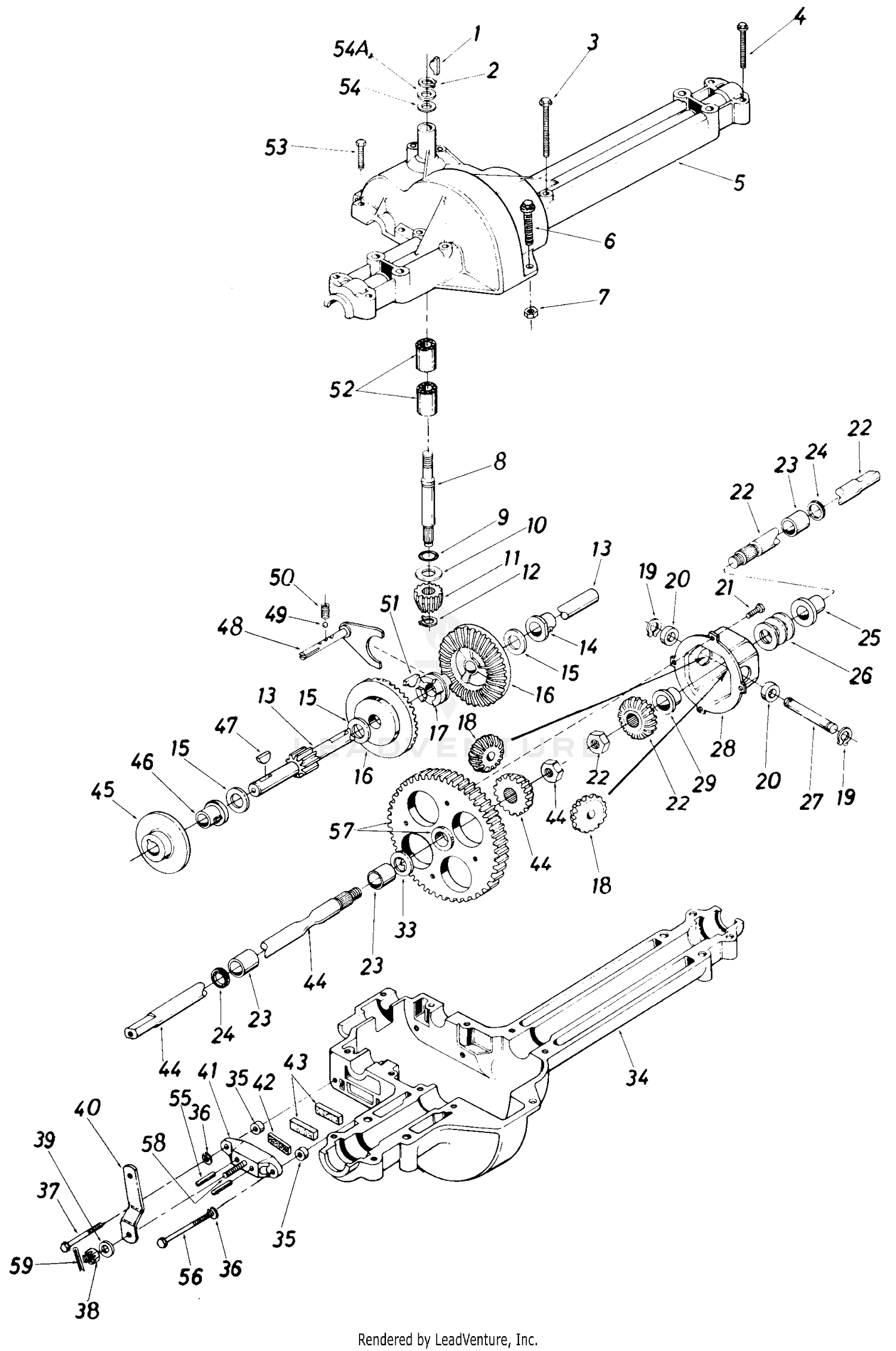 Single Speed Transaxle Left Hand