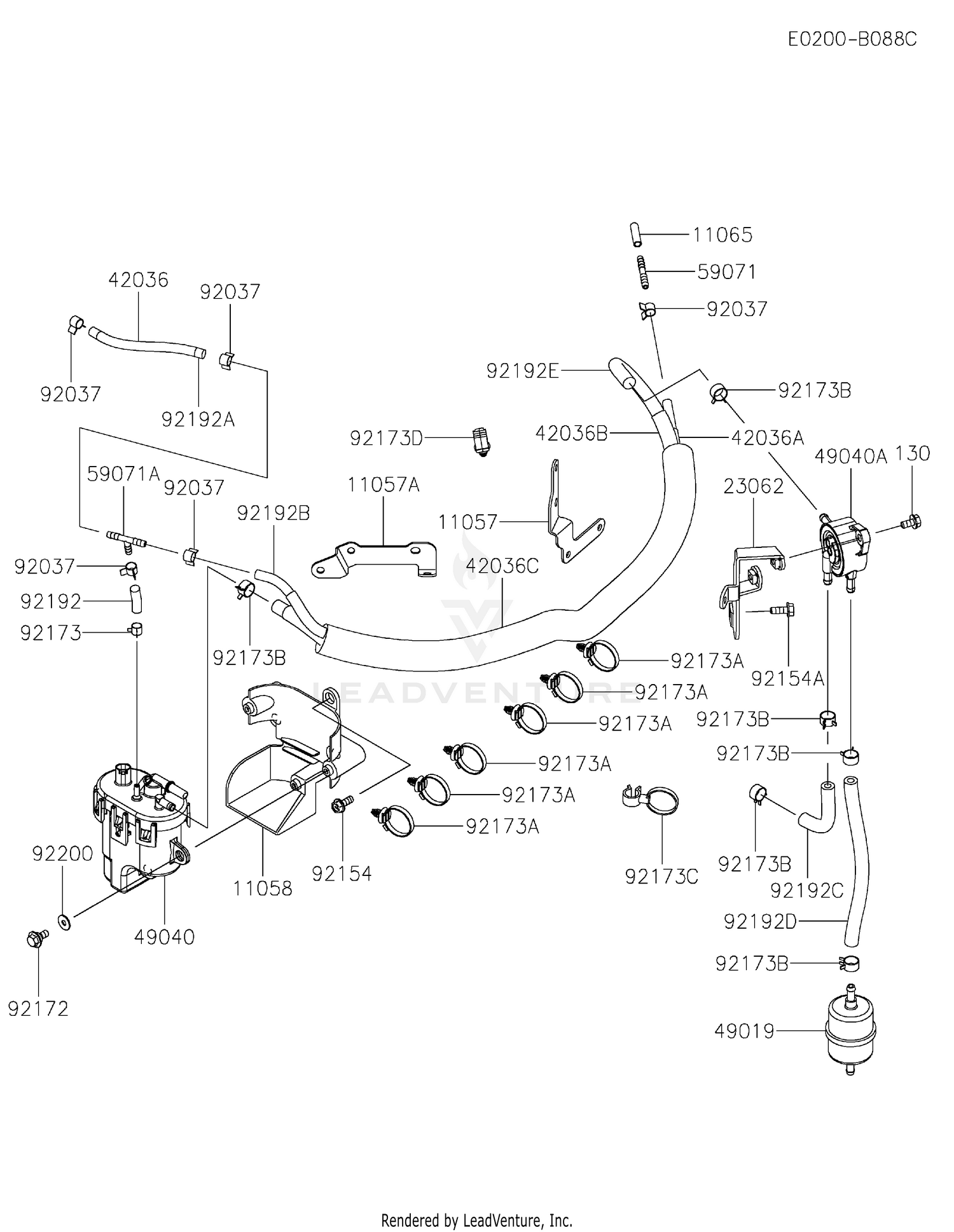FXT00V-BS42 FUEL TANK & VALVE