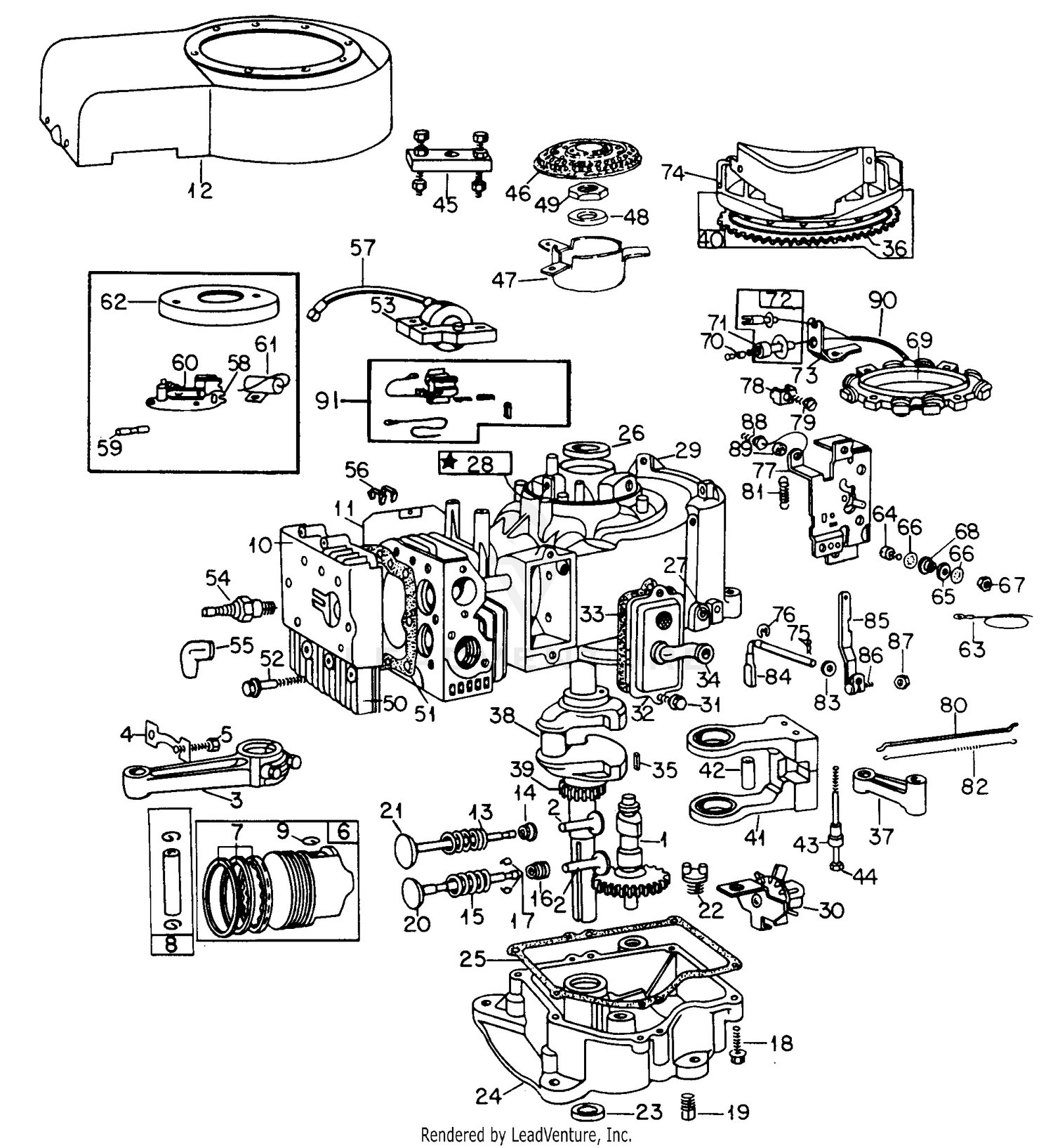 Engine-11 HP B&S-Electric Start