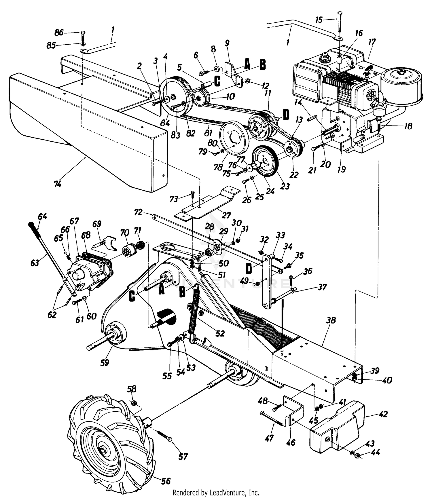 Cub cadet 18 rear tine online tiller