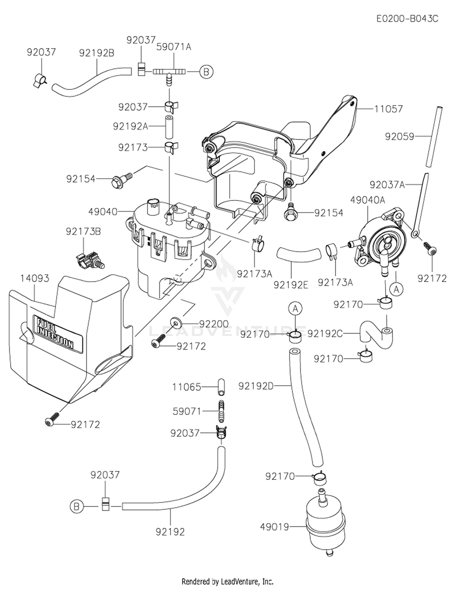 FT730V-AR30 FUEL TANK & FUEL VALVE