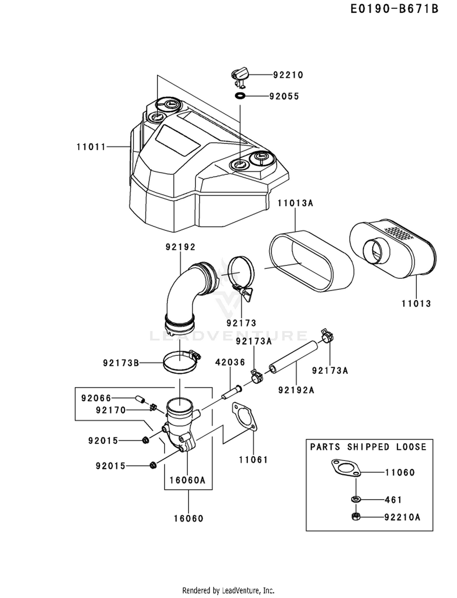 FS730V-CS25 AIR FILTER & MUFFLER