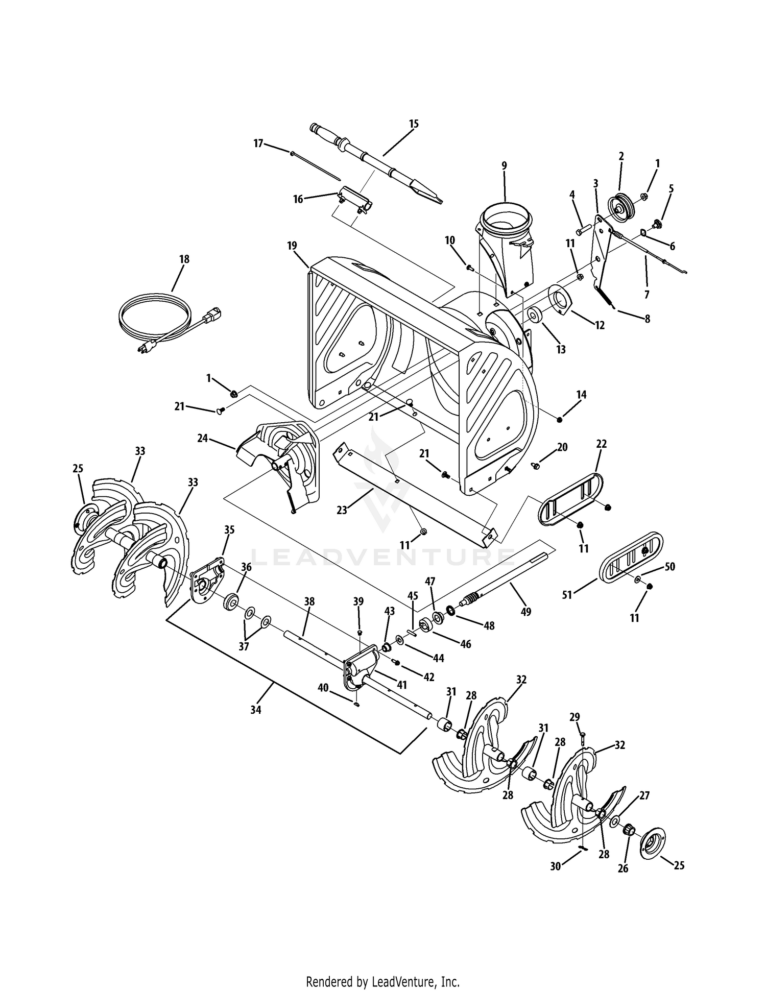 Auger & Housing Assembly