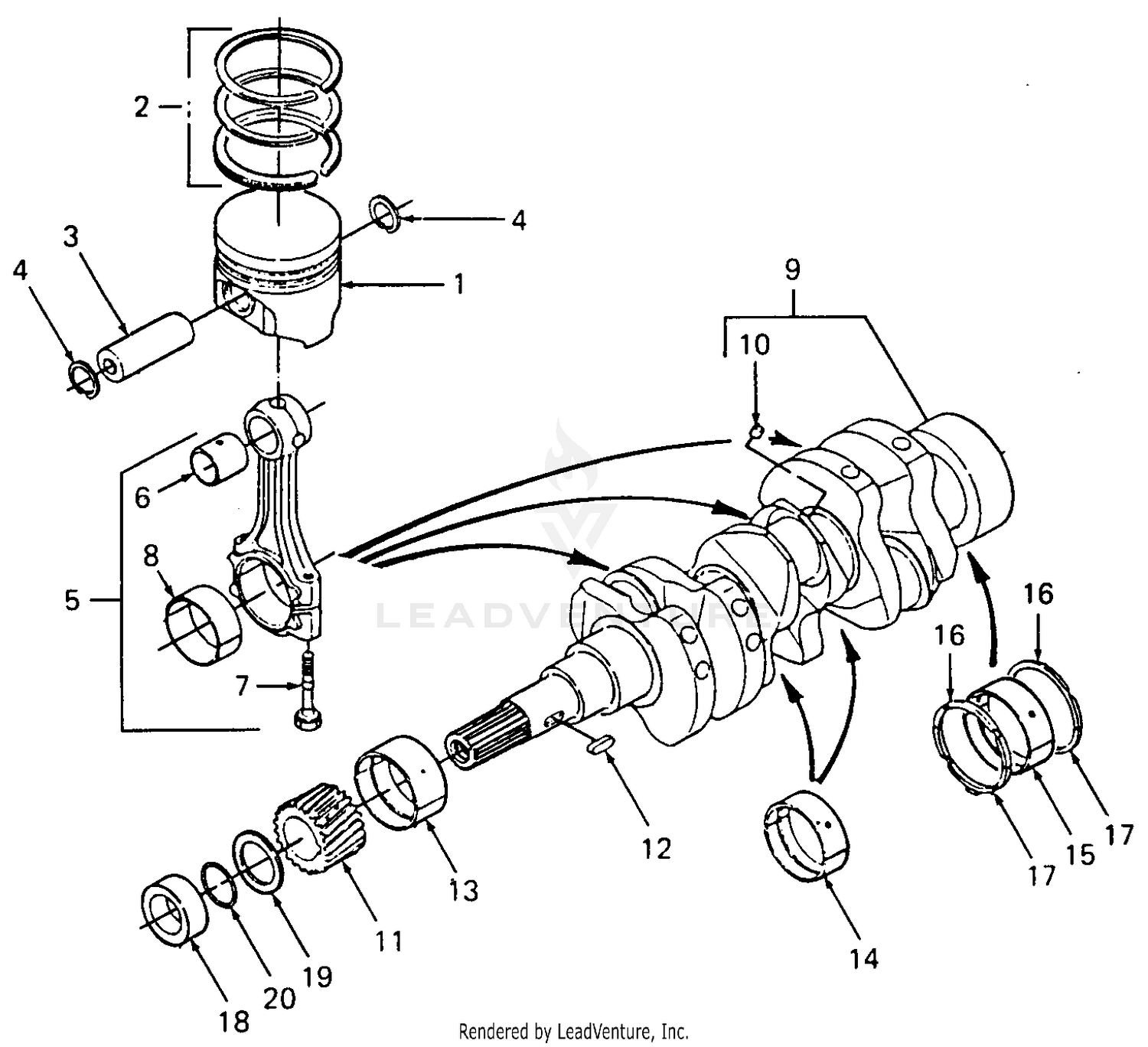 Crankshaft, Pistons & Rings