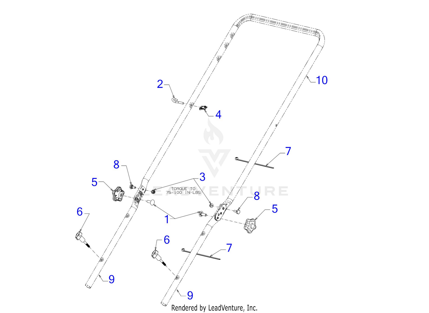 Cub Cadet SC 100 hw 11A B9M5710 2018 Handle