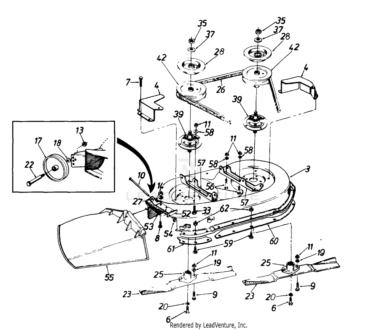 Deck Assembly G & Blades