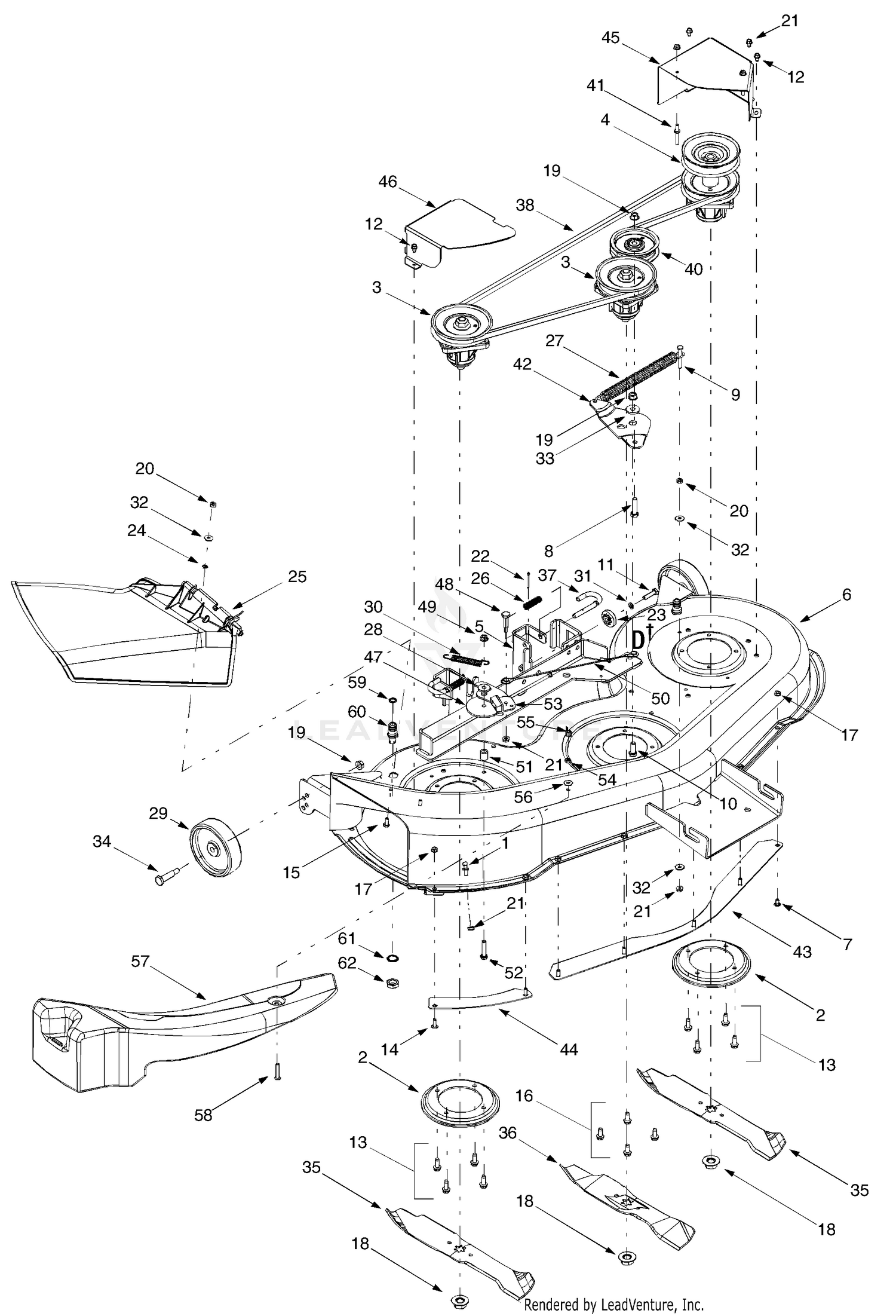Deck Assembly H 46"
