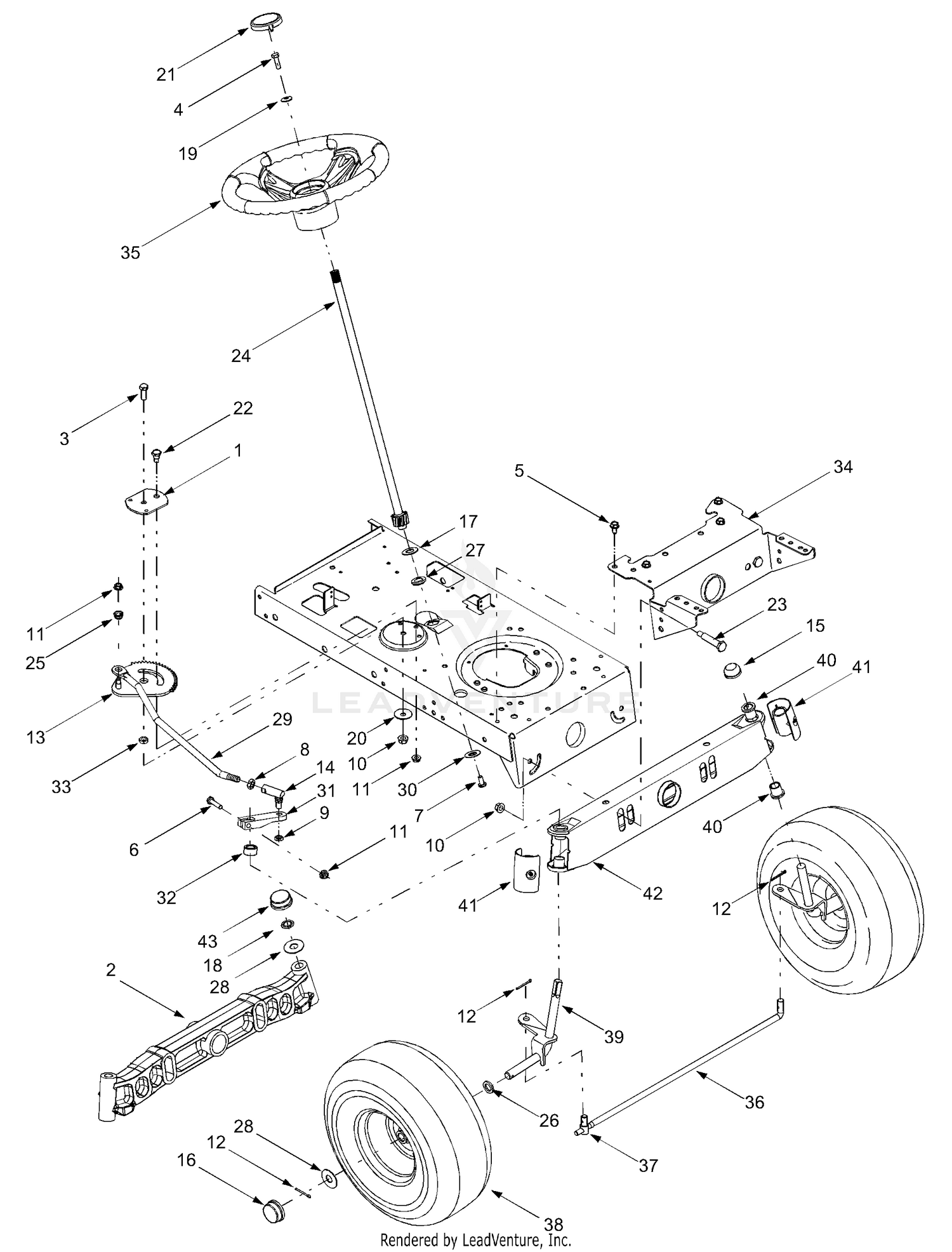 Axle, Front Wheels, Steering