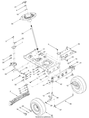 Troy bilt riding discount mower steering parts