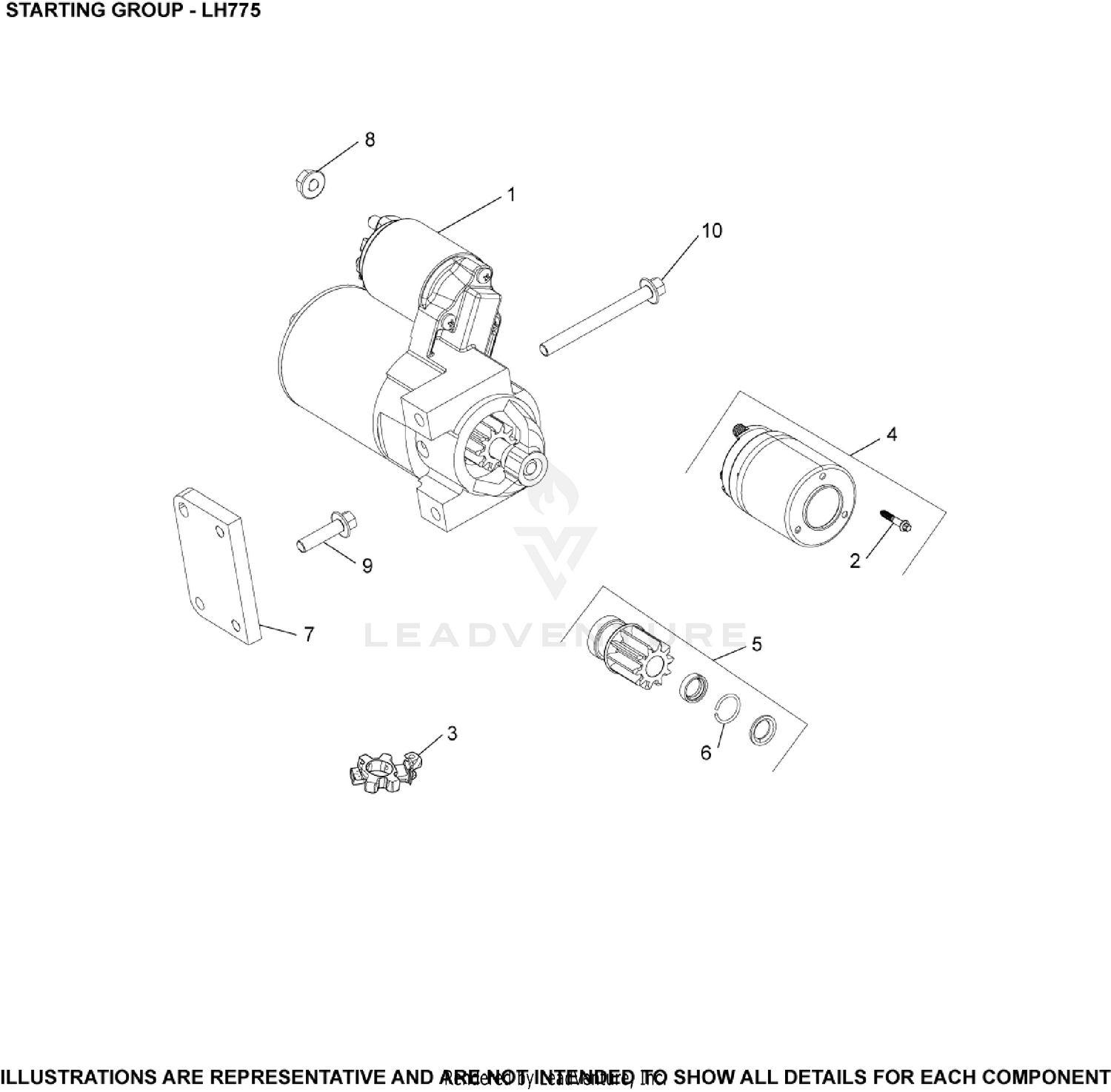 LH775-0020 Starting System