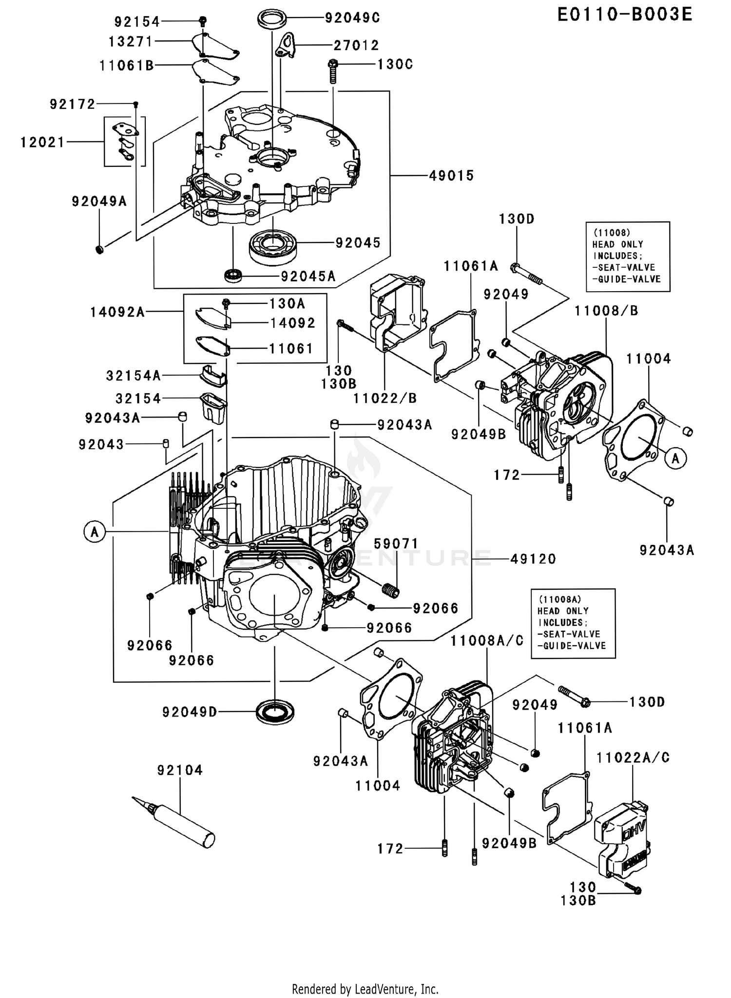 FXT00V-BS19 CYLINDER & CRANKCASE