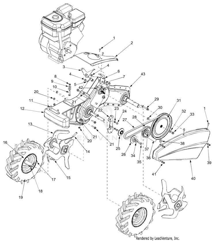 Yard machine tiller discount belt