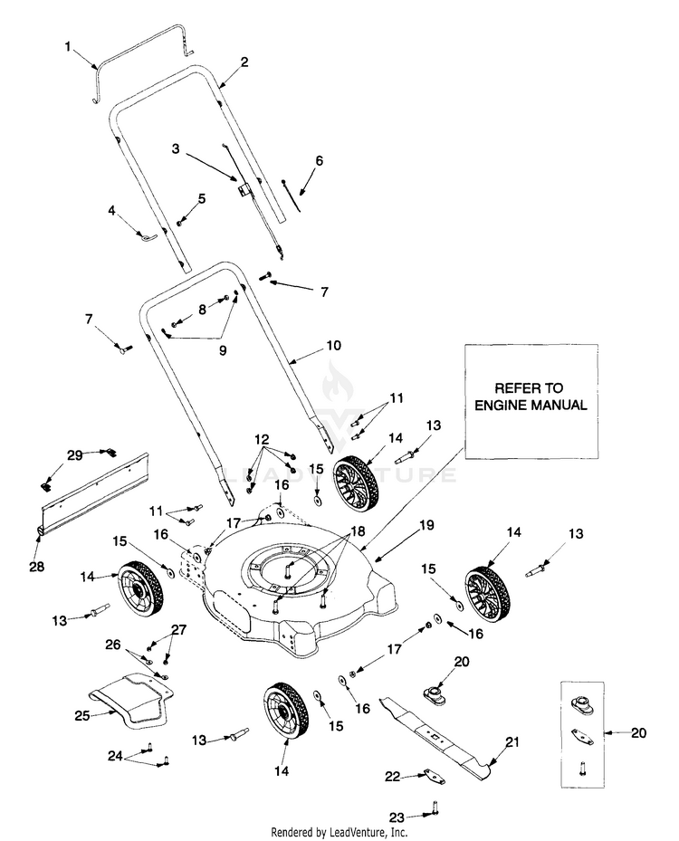 Yard Machines 11A-021C000 (1999) - PartsWarehouse