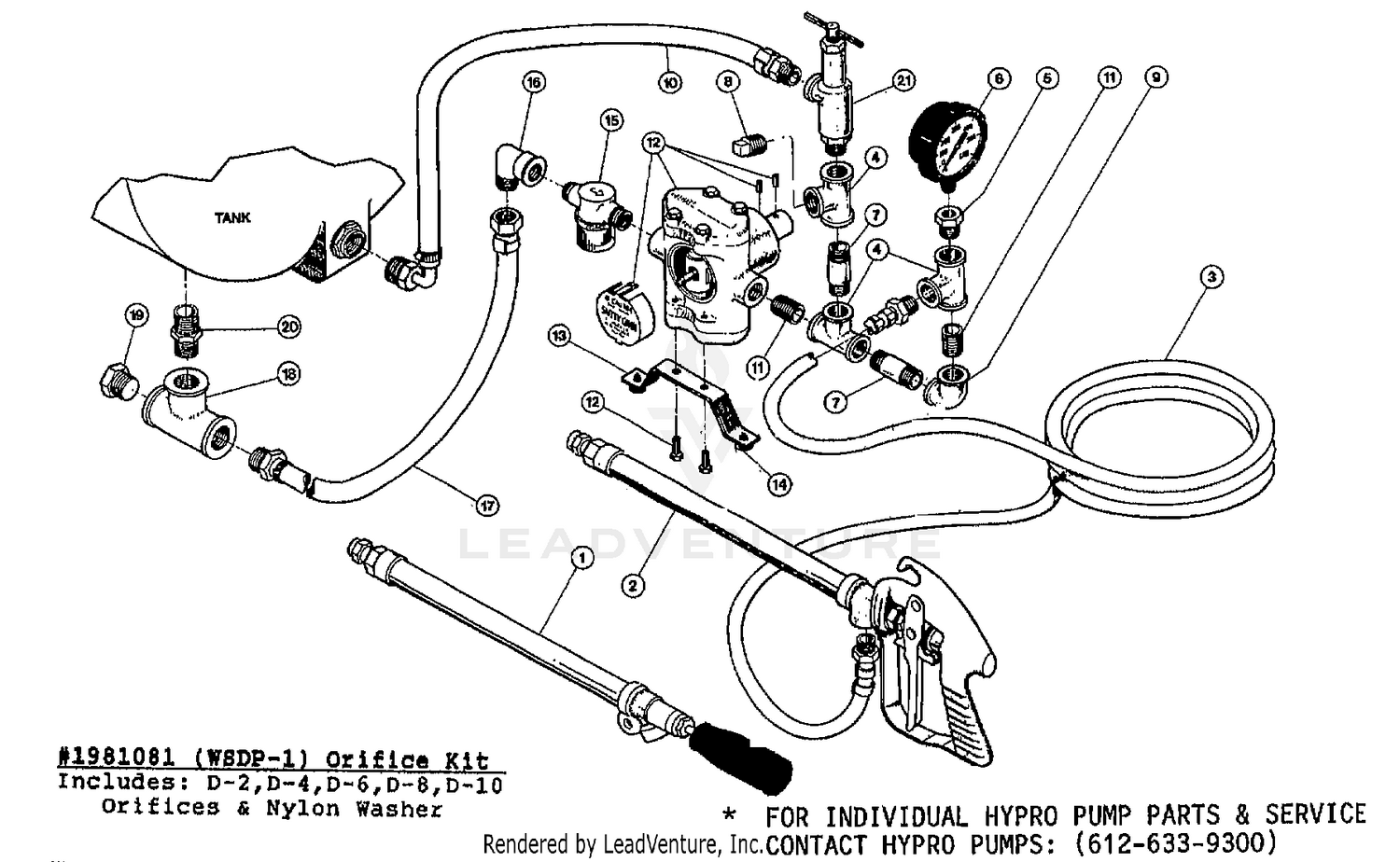 SPRAY GUN, PUMP, HOSE ASSEMBLY