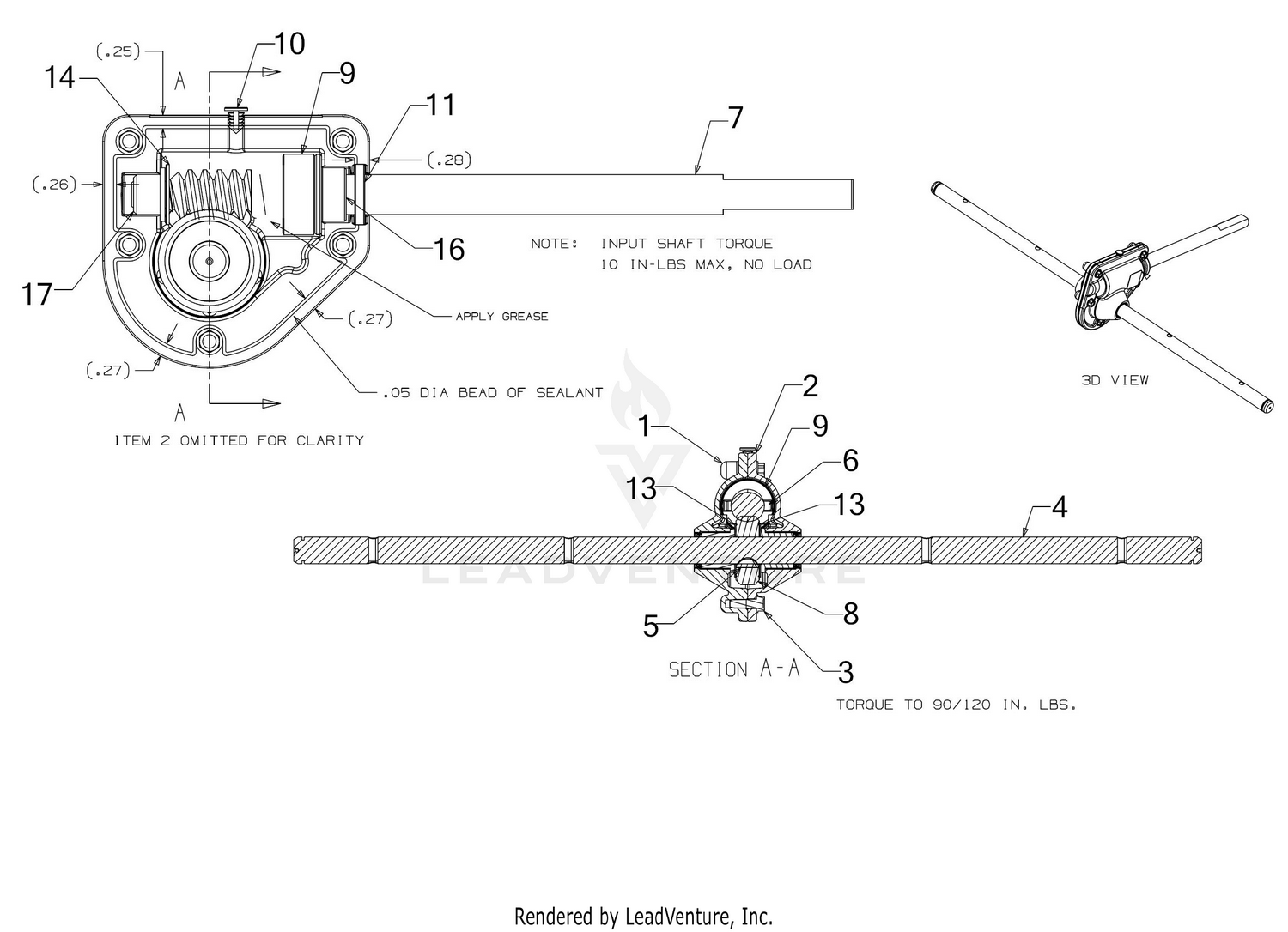 Auger Gearbox