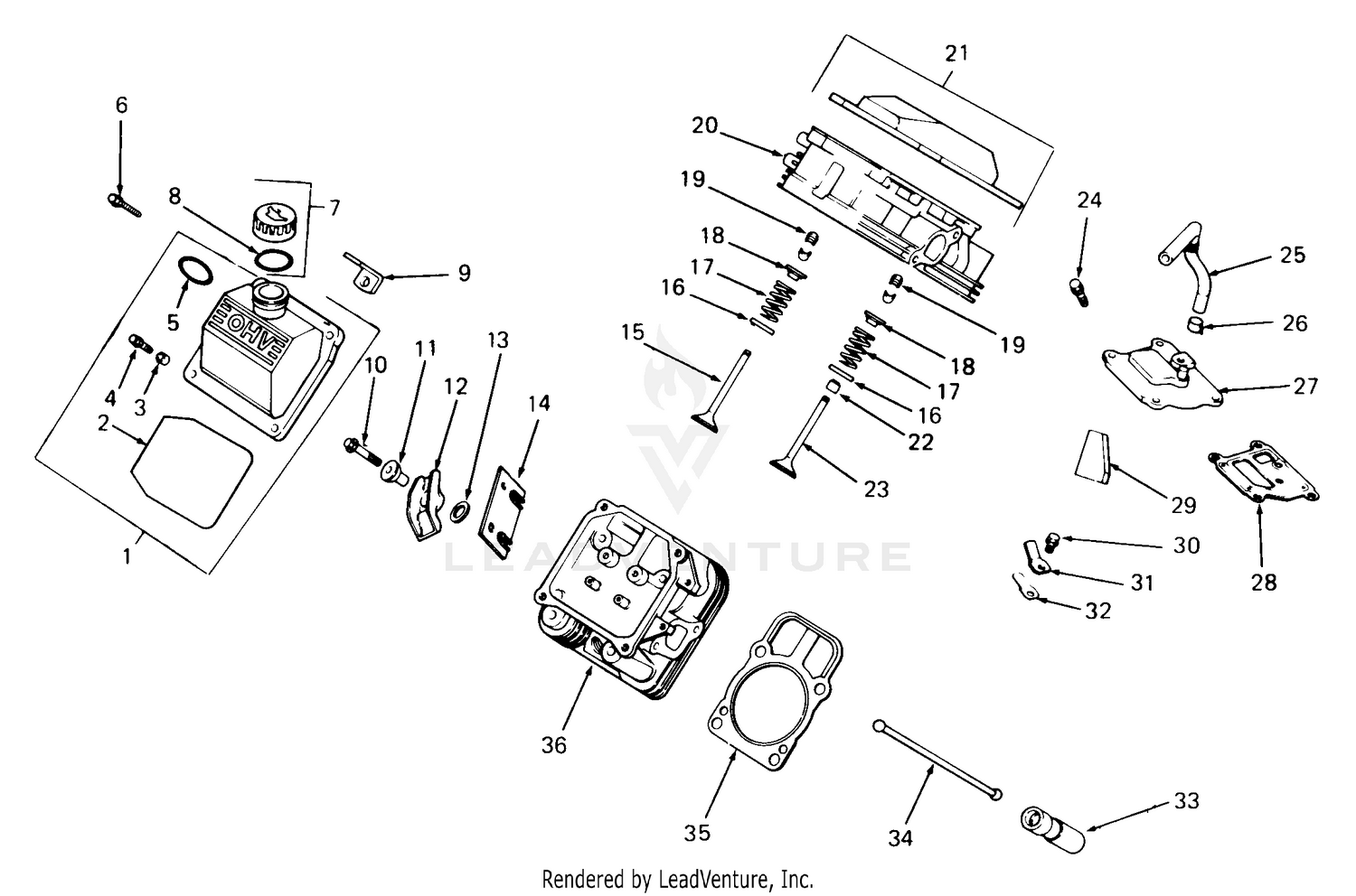 Cylinder Head, Valves And Breather