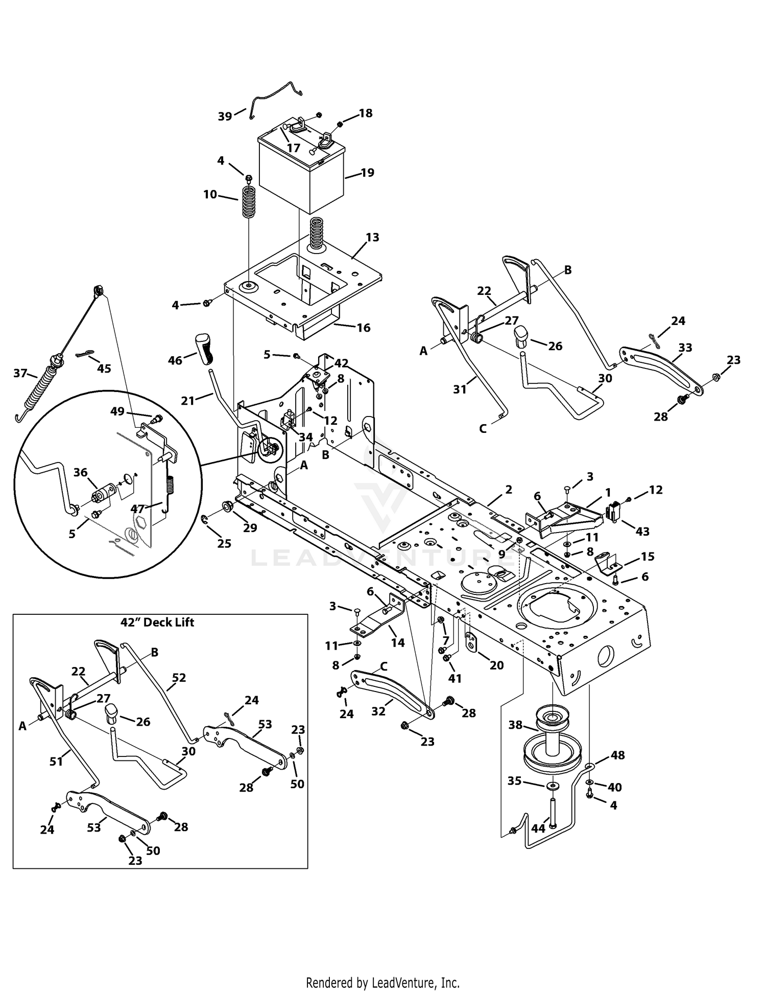 Frame, PTO & Lift