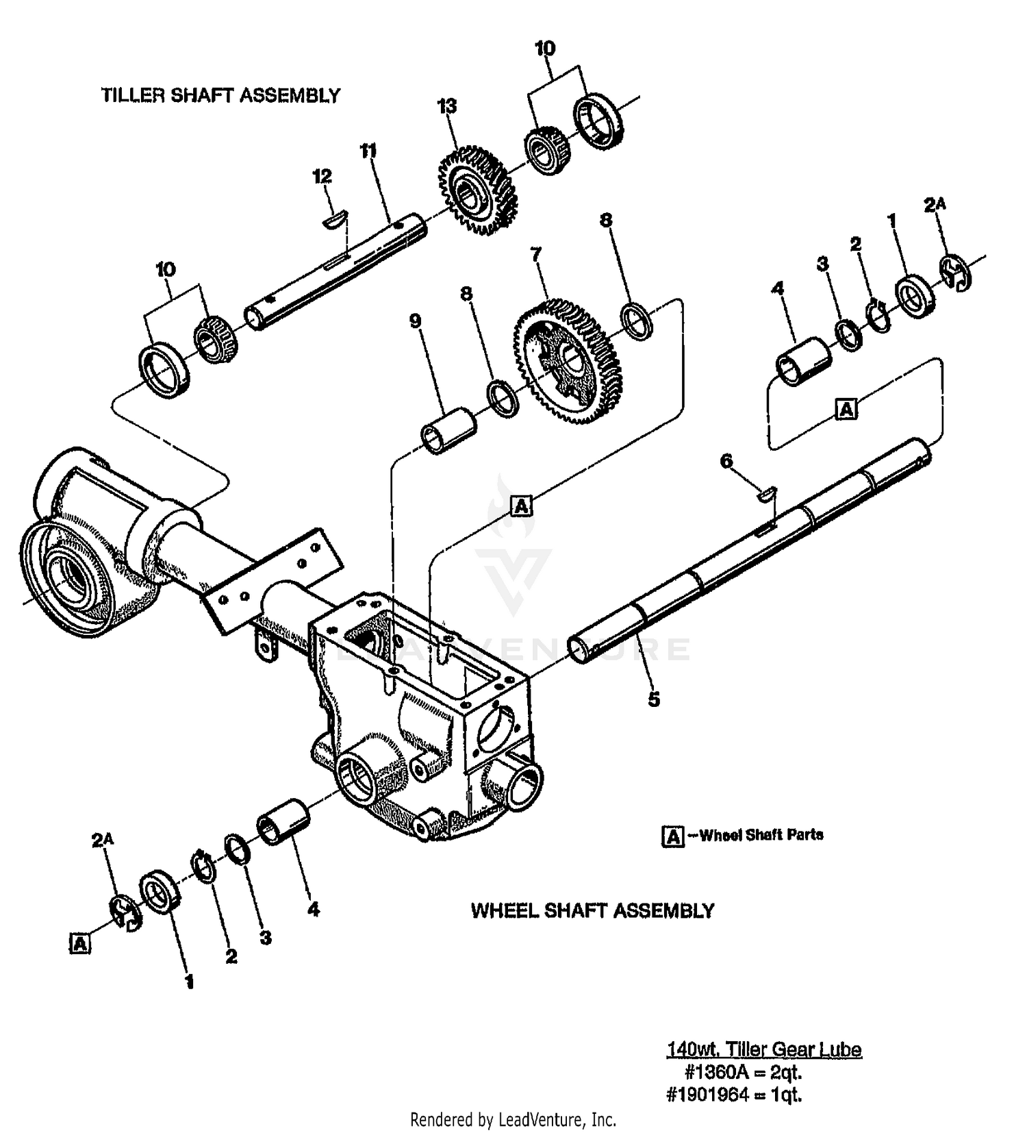 WHEEL &  TILLER SHAFT ASSEMBLIES