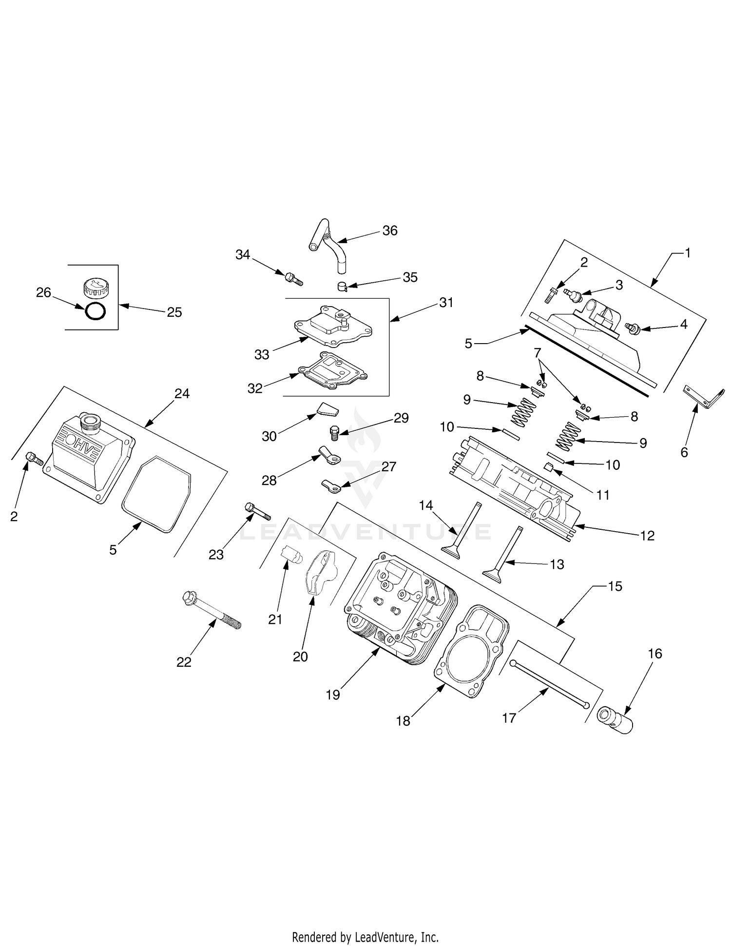 Cylinder Head, Valves and Breathers